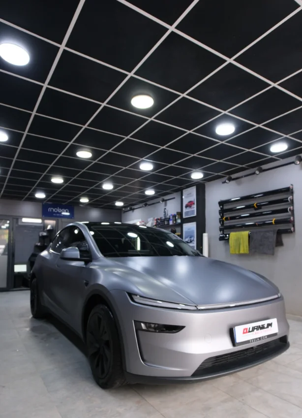 Moben Mat TPU PPF uygulanmış Tesla Model Y, Quantum Car Studio